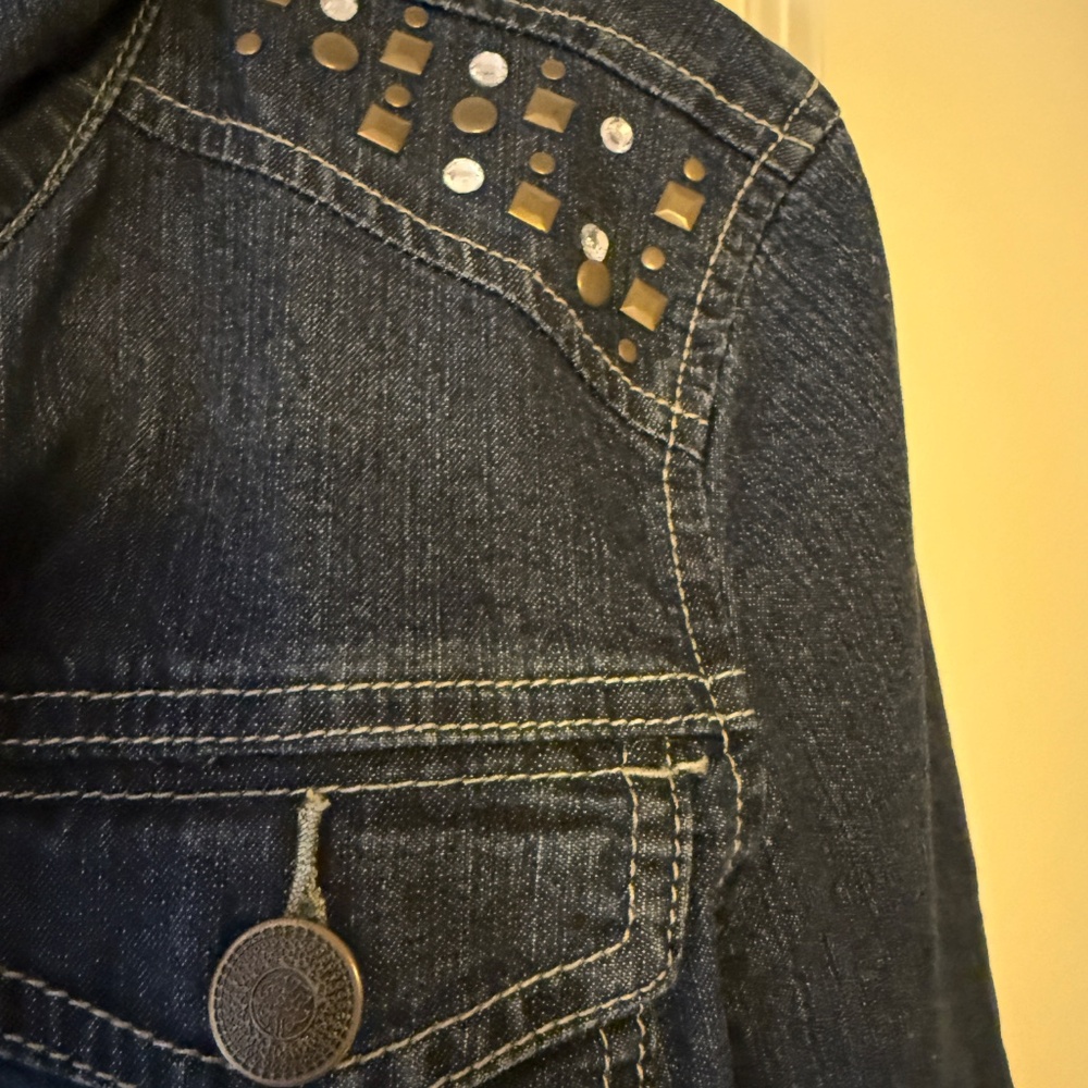 Baccini Denim Jacket size Large - Picture 2 of 9